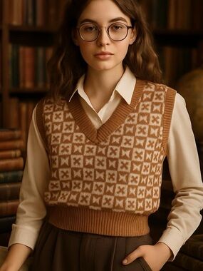 Freshman 1996 sweater vest Y2K Vintage size M‎
